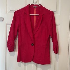 Charolette Russe hot pink linen blazer